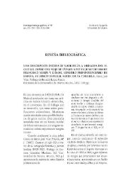 Investigaciones geográficas, núm. 48 (2009). Reseña bibliográfica: María José Vilar; prólogo de Bernabé López García : 'Una descripción inédita de...