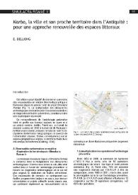 Narbo, la ville et son proche territoire dans l’Antiquité : pour une approche renouvelée des espaces littoraux