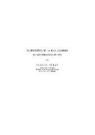La Biblioteca de la Real Academia de San Fernando en 1793