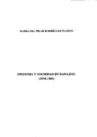 Crisis y epidemia en Badajoz: (1854-1866)