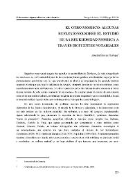 El otro morisco : algunas reflexiones sobre el estudio de su religiosidad a través de fuentes notariales