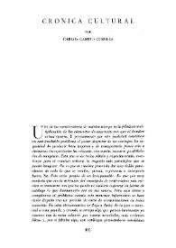 Crónica cultural