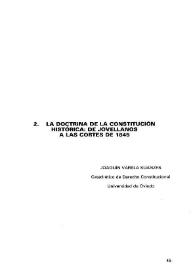 La doctrina de la Constitución histórica : de Jovellanos a las Cortes de 1845