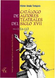 Catálogo de autores teatrales del siglo XVII