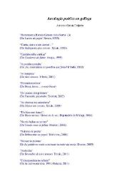 Antología poética en gallego