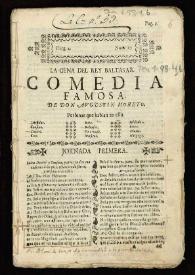 La cena del rey Baltasar : comedia famosa