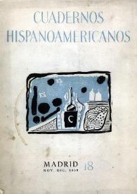 Cuadernos Hispanoamericanos. Núm. 18, noviembre-diciembre 1950