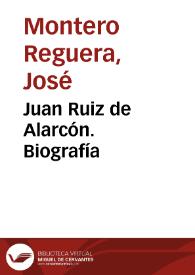 Juan Ruiz de Alarcón. Biografía