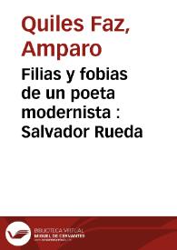 Filias y fobias de un poeta modernista : Salvador Rueda