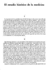 El estudio histórico de la medicina