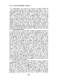 De la responsabilidad humana