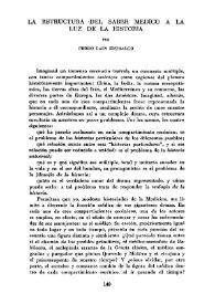 La estructura del saber médico a la luz de la historia