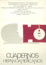 Cuadernos Hispanoamericanos. Núm. 400, octubre 1983