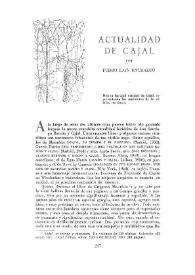 Actualidad de Cajal