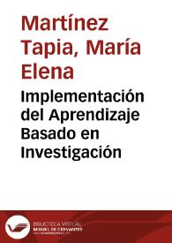Implementación del Aprendizaje Basado en Investigación