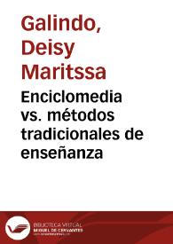 Enciclomedia vs. métodos tradicionales de enseñanza