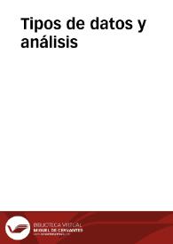 Tipos de datos y análisis