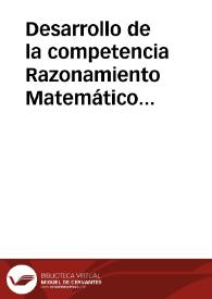 Desarrollo de la competencia Razonamiento Matemático mediante la estrategia Aprendizaje Basado en Problemas para alumnos de Educación Media Superior