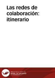 Las redes de colaboración: itinerario