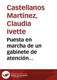 Puesta en marcha de un gabinete de atención psicopedagógica: un reto de trabajo colaborativo