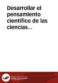 Desarrollar el pensamiento científico de las ciencias naturales en Física para el análisis vectorial de fuerza.