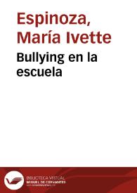 Bullying en la escuela