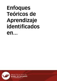 Enfoques Teóricos de Aprendizaje identificados en actividades académicas a través de la Plataforma Moodle en Cursos con modalidad Blended Learning