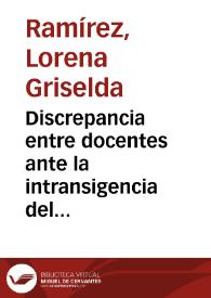 Discrepancia entre docentes ante la intransigencia del director
