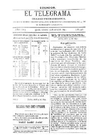 El Telegrama : diario progresista. Año III, núm. 436, viernes 17 de abril de 1891