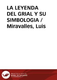 LA LEYENDA DEL GRIAL Y SU SIMBOLOGIA