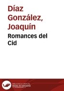 Romances del Cid