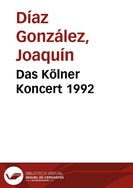 Das Kölner Koncert 1992 : El concierto de Colonia