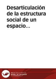 Desarticulación de la estructura social de un espacio rural altocantábrico. Breve visión de un proceso