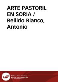 ARTE PASTORIL EN SORIA