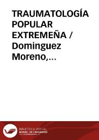 TRAUMATOLOGÍA POPULAR EXTREMEÑA