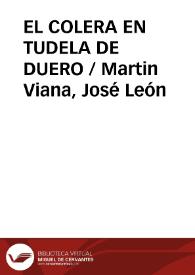 EL COLERA EN TUDELA DE DUERO