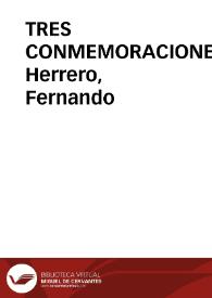 TRES CONMEMORACIONES