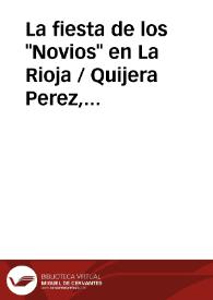 La fiesta de los 'Novios' en La Rioja