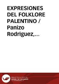 EXPRESIONES DEL FOLKLORE PALENTINO