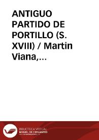 ANTIGUO PARTIDO DE PORTILLO (S. XVIII)