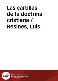 Las cartillas de la doctrina cristiana