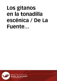 Los gitanos en la tonadilla escénica