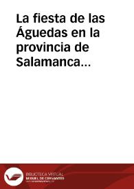 La fiesta de las Águedas en la provincia de Salamanca durante el siglo XVIII