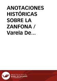 ANOTACIONES HISTÓRICAS SOBRE LA ZANFONA