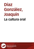 La cultura oral