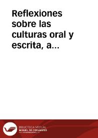 Reflexiones sobre las culturas oral y escrita, a propósito de una leyenda zamorana sobre San Atilano