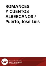 ROMANCES Y CUENTOS ALBERCANOS