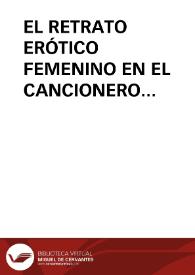 EL RETRATO ERÓTICO FEMENINO EN EL CANCIONERO EXTREMEÑO: 2. “DEBAJO DE TU MANDIL