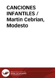 CANCIONES INFANTILES