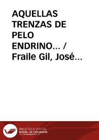 AQUELLAS TRENZAS DE PELO ENDRINO...